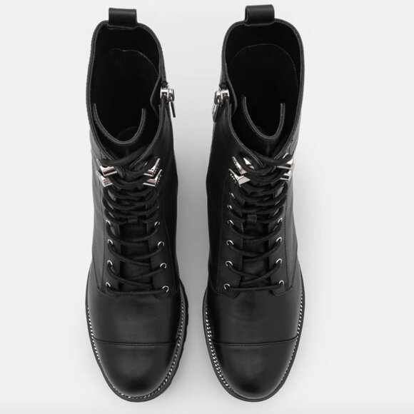 NWOB Michael Michael Kors Bryce Leather Platform Combat Boot - Picture 4 of 7